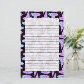 Papeterie Motif de dessin bleu pourpre Casquette de la sorci (Debout devant)