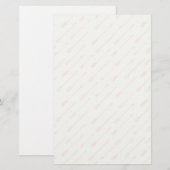 Papeterie Motif de flèches décrit par corail (Devant / Derrière)