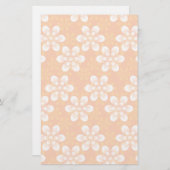 Papeterie Motif de fleurs (Devant / Derrière)