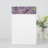 Papeterie Motif de fleurs de lavande (Debout devant)