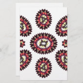 Papeterie Motif de fleurs Mandala (Devant / Derrière)