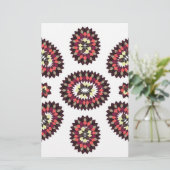 Papeterie Motif de fleurs Mandala (Debout devant)