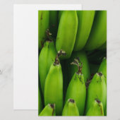Papeterie Motif de fruit de banane verte (Devant / Derrière)