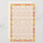 Papeterie Motif de la Saint Valentin (Devant / Derrière)