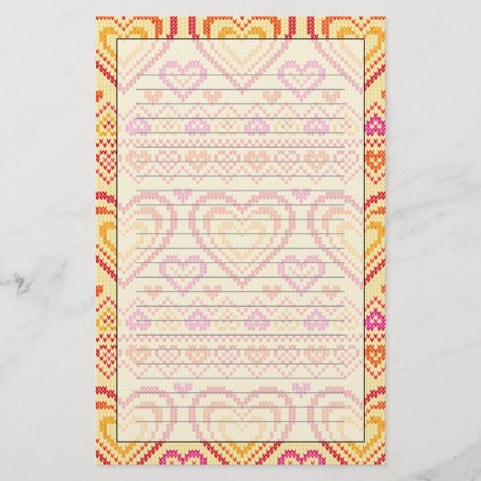 Papeterie Motif de la Saint Valentin (Devant)