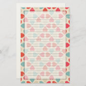 Papeterie Motif de la Saint Valentin (Devant / Derrière)