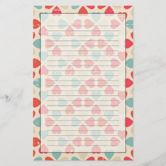 Papeterie Motif de la Saint Valentin (Devant)