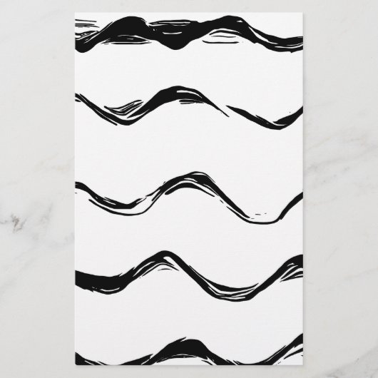 Papeterie Motif de lignes noires (Devant)