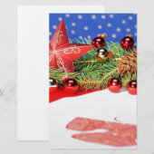Papeterie Motif de Noël (Devant / Derrière)