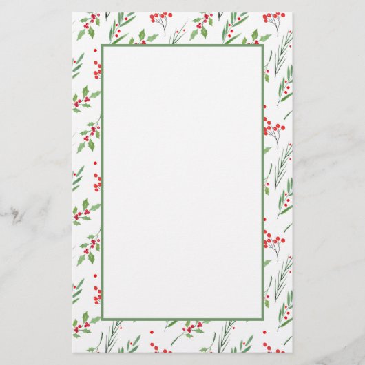 Papeterie Motif de Noël mixte (Devant)