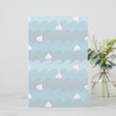 Papeterie Motif de papier de bateaux (Debout devant)