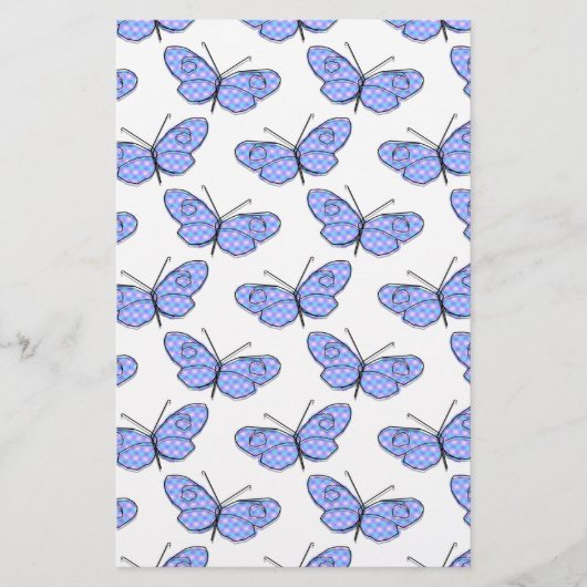 Papeterie Motif de papillon cosmique (Devant)