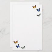 Papeterie Motif de papillon stationnaire (Devant / Derrière)