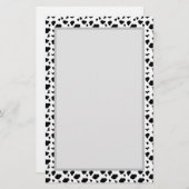 Papeterie Motif de points de vache Poster de animal noir et (Devant / Derrière)