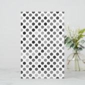 Papeterie Motif de points Polka monochrome (points noirs et (Debout devant)