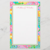 Papeterie Motif de poissons tropicaux colorés (Devant)