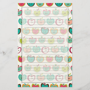 Papeterie Motif de pomme mignon