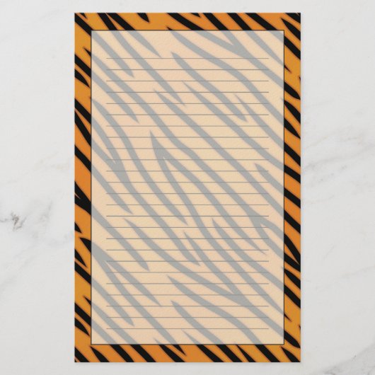 Papeterie Motif de rayure de tigre (Devant)