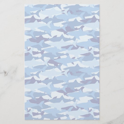Papeterie Motif de requin bleu (Devant)