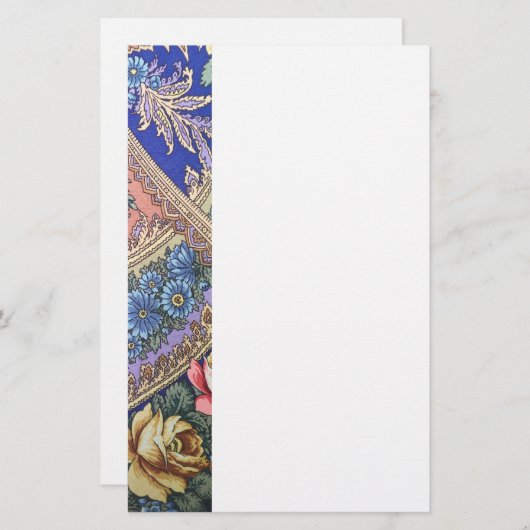 Papeterie Motif de tissu russe (Devant / Derrière)