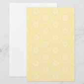 Papeterie Motif de tranches d'ananas jaune (Devant / Derrière)