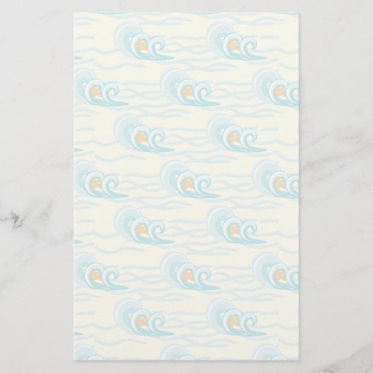 Papeterie Motif de vagues mou (Devant)