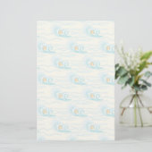 Papeterie Motif de vagues mou (Debout devant)