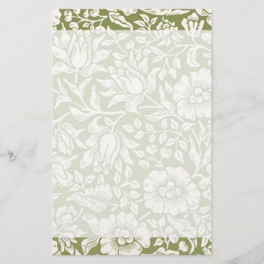 Papeterie Motif de vert de mauve de William Morris (Devant)