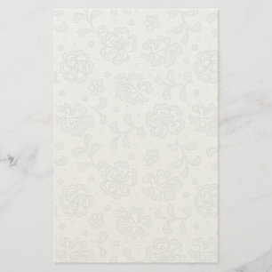 Papeterie Motif dentelle, fleur vintage 1