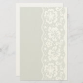 Papeterie Motif dentelle, fleur vintage 5 (Devant / Derrière)