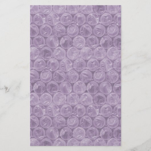 Papeterie Motif d'enveloppement de bulle violette (Devant)