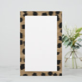 Papeterie Motif d'impression Cheetah noir et Brown. (Debout devant)