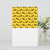 Papeterie motif d'os de chien jaune mou (Debout devant)