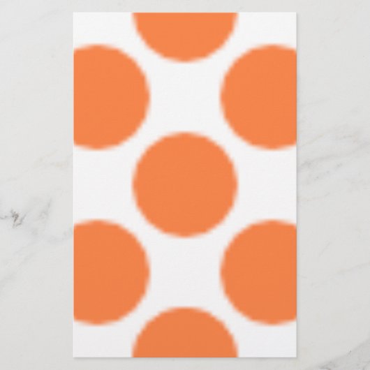Papeterie Motif Dot Orange (Devant)