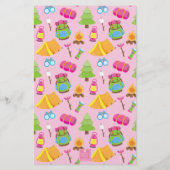 Papeterie Motif du camp d'été (Dos)