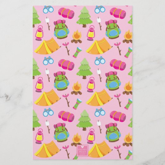 Papeterie Motif du camp d'été (Dos)