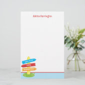 Papeterie Motif du camp d'été (Debout devant)