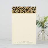 Papeterie Motif Empreinte de léopard sauvage et exotique (Debout devant)