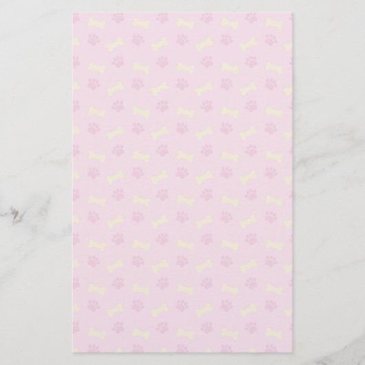 Papeterie Motif Empreinte de patte rose (Devant)