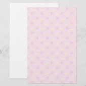 Papeterie Motif Empreinte de patte rose (Devant / Derrière)