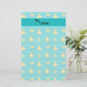 Papeterie Motif en caoutchouc personnalisé de canard de (Debout devant)