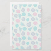 Papeterie Motif en pastel 1 de coquillage (Devant / Derrière)