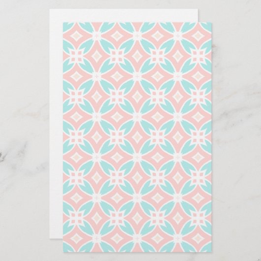 Papeterie Motif ethnique multilingue (Devant / Derrière)