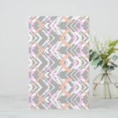 Papeterie Motif Flèche Noir, Orange Et Rose (Debout devant)