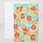 Papeterie Motif FLEURS (Devant / Derrière)