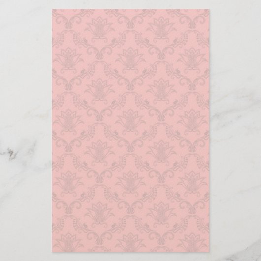 Papeterie Motif floral damassé (Devant)