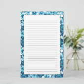 Papeterie Motif floral de ketmie de surf (Debout devant)