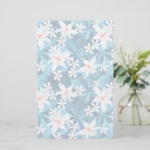Papeterie Motif floral de ketmie tropicale (Debout devant)