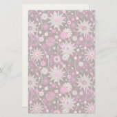 Papeterie Motif floral de Valentine (Devant / Derrière)