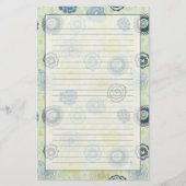 Papeterie Motif floral élégant avec les fleurs mignonnes (Devant)